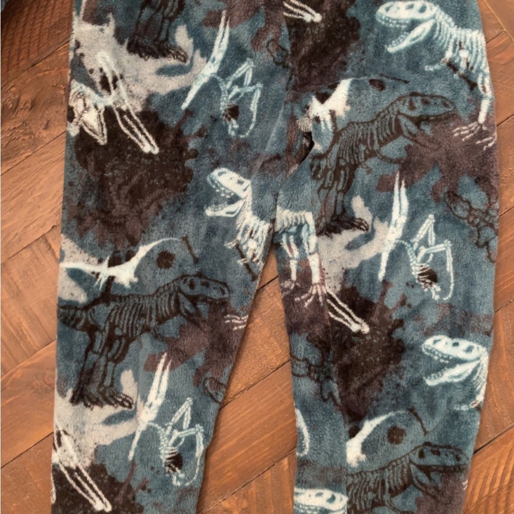 Wonder Nation Blue and Black Fleece Pajama Pants